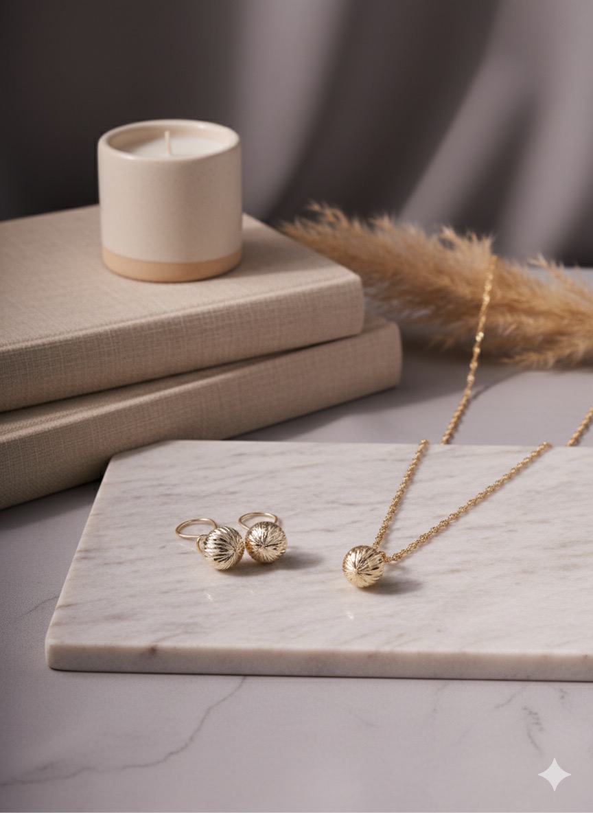 Singapur Zincirli Çizgili Kalemli Gümüş Kolye ve Küpe Seti