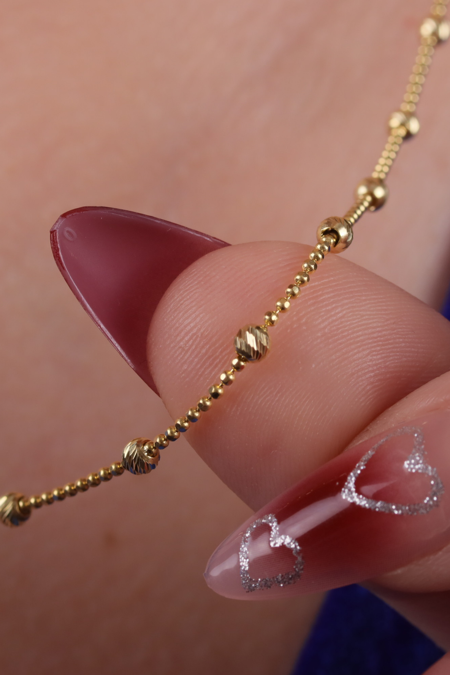 Top Top Zincirli Gümüş Dorika Kolye-3198