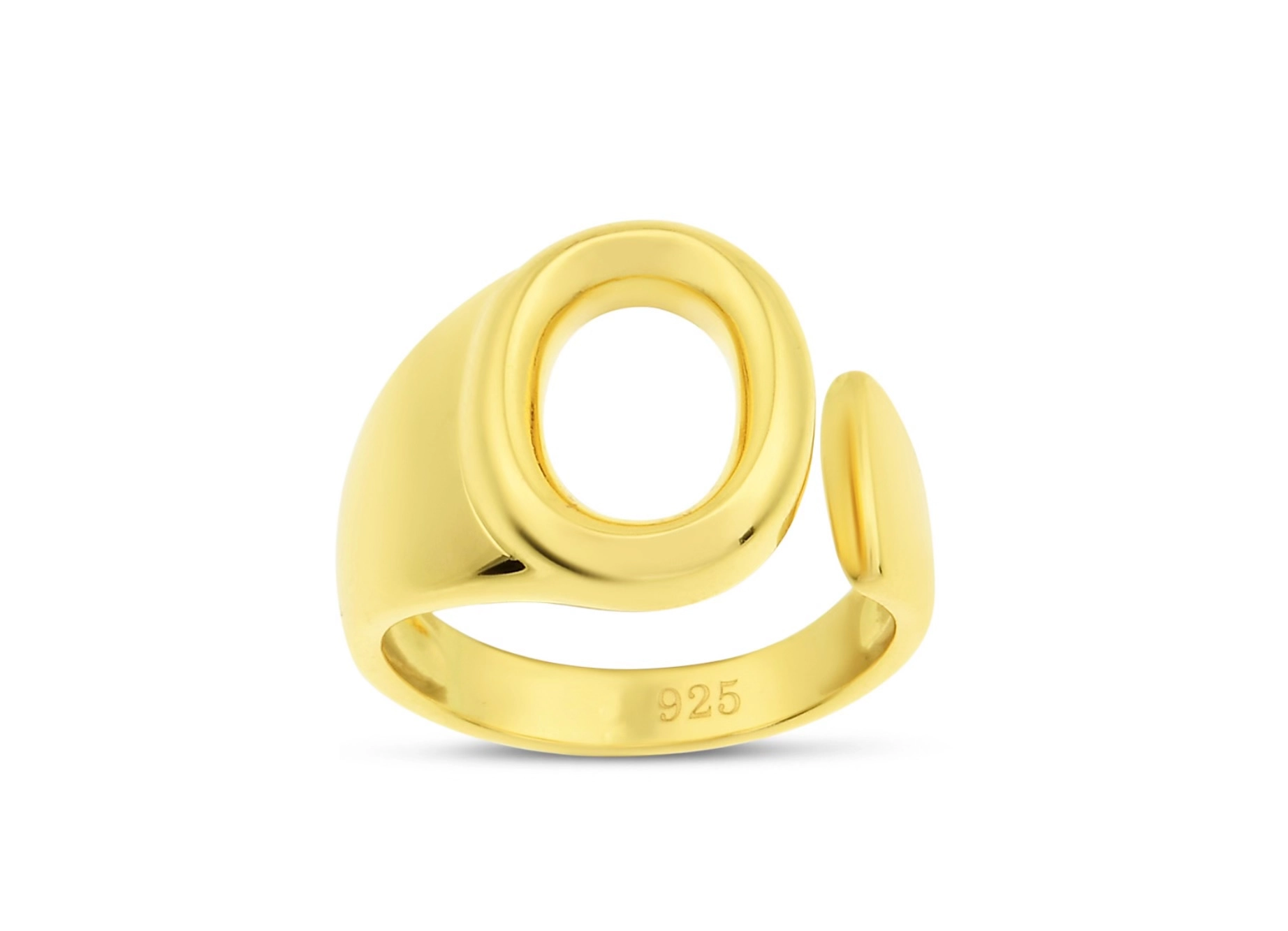 O Harfi Gümüş Yüzük