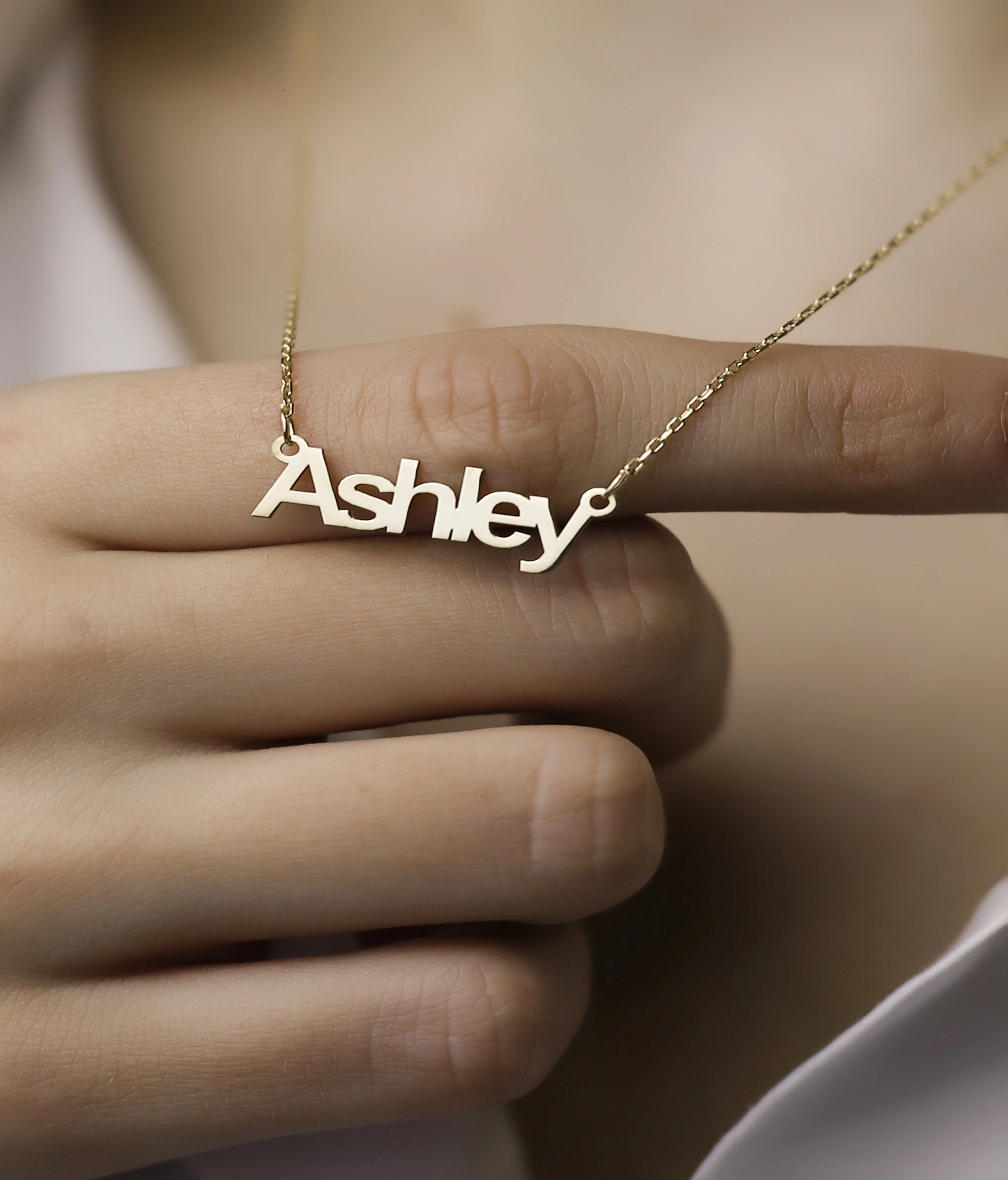 Kişiye Özel İsim Yazılı Gümüş Kolye