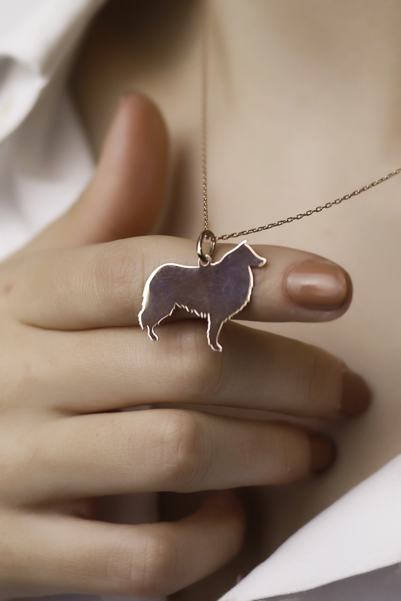 925 Ayar Gümüş Kurt Figürlü Kolye